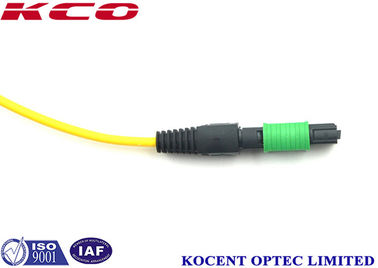 G657A LSZH PVC MPO MTP Patch Cord MPO Fiber Optic Patch Cable 8 Fiber 12 Core Fan Out FTTH 100G