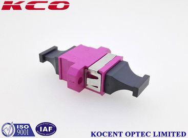 OM4 Violet Color Key-up Key-down MPO MTP Adapter Low Insertion Loss 0.3dB MPO Fiber Optic Adapter for High-Density Cabling