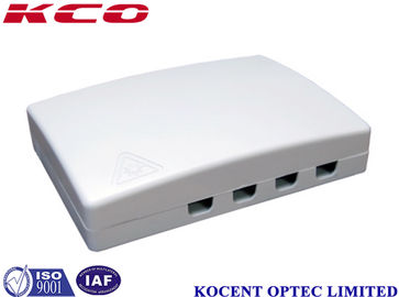 Indoor 4 Core Fiber Optic Termination Box with 50N Pull Off Force and Temperature -45~+85 Resistance