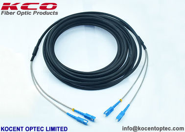 Outdoor Fiber Optic Patch Cord with 2 Cores 0.2dB Insertion Loss and 55dB Return Loss for CPRI and FTTA Applications