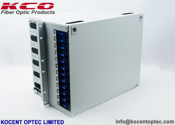 19'' 144 Core Fiber Optic Distribution Box with Steel Material for Secure Fiber Protection
