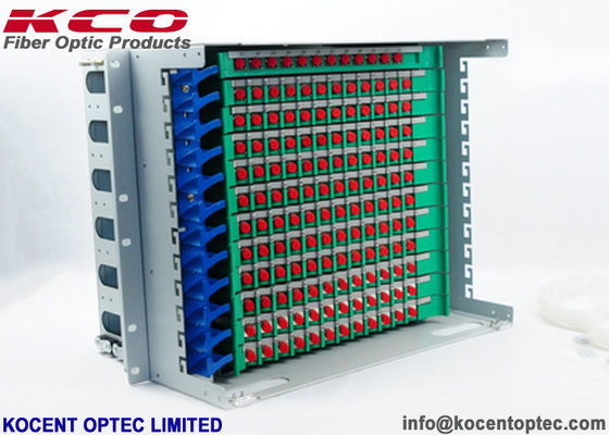 19'' 144 Core Fiber Optic Distribution Box with Steel Material for Secure Fiber Protection