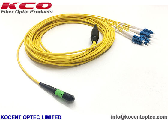 8 Fibers LSZH Jacket G657A Single Mode MPO MTP Patch Cord and MPO Fiber Patch Cable for Data Center