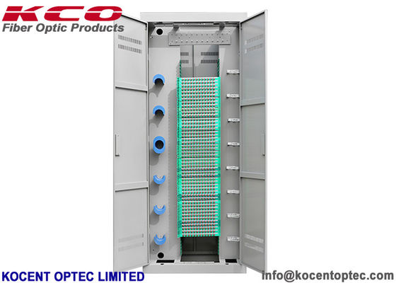 OEM ODM Fiber Optic Distribution Frame ODF 2.0m 576/720 Cores with 12fo Splice Tray for Data Center