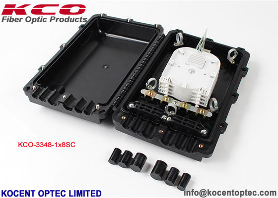 1x8 Fiber Optic Splitter 4 Ports Wall Mount Fiber Optic Splice Closure Fiber Optic Enclosure Box