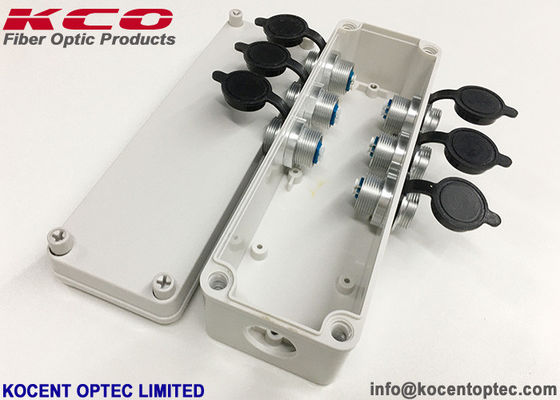 IP67 Waterproof Fiber Optic Splice Closure with 12 Core Capacity and 1 In 6 Out Ports for FTTA Fiber Optic Enclosure