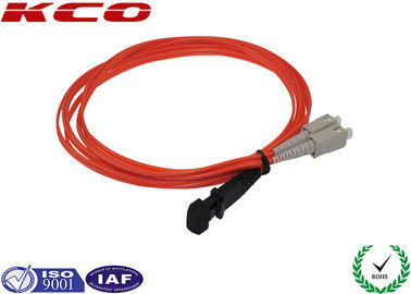 MTRJ Fiber Optic Patch Cord , MT-RJ Multimode Duplex Fiber Optic Patch Cable 