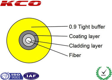 0.9mm G657 G652D Single Mode Tight Buffered Fiber Optic Cable for Indoor Pigtail and Patch Cord