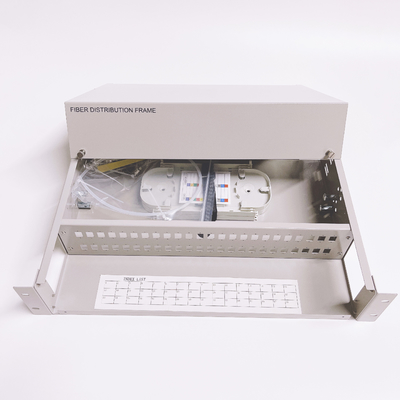 SC LC FC ST E2000 Patch Panel Gehäuse 2U 48 Kerne Glasfaser Endgerät ODF