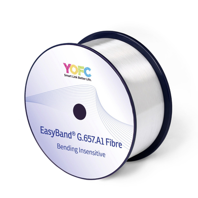 YOFC G657A1 EasyBand Biegung Unempfindlich SM Faser Kern Nackte Glasfaserspule für optisches Kabel