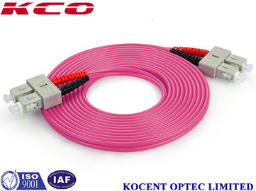 Multimode OM4 Fiber Optic Patch Cord with Low Insertion Loss (0.2dB) and High Return Loss (55dB) for Data Centers