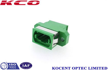 Single Mode MPO MTP APC Fiber Optical Adaptor Green Color 1260 ~ 1650nm Wave Length