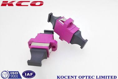 OM4 Violet Color Key-up Key-down MPO MTP Adapter Low Insertion Loss 0.3dB MPO Fiber Optic Adapter for High-Density Cabling