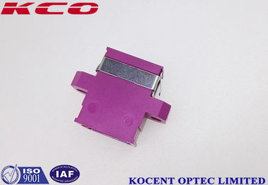 OM4 Violet Color Key-up Key-down MPO MTP Adapter Low Insertion Loss 0.3dB MPO Fiber Optic Adapter for High-Density Cabling