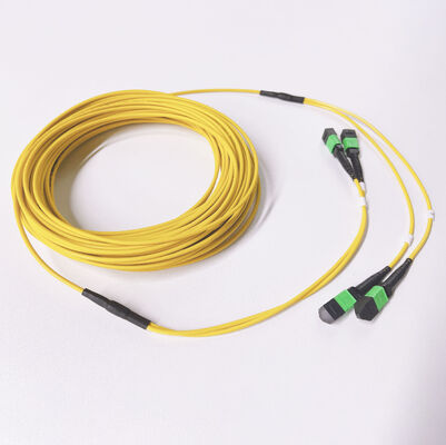 48 Fibers Single Mode G657A MPO APC MPO MTP Patch Cord and MPO Trunk Cable for Data Center