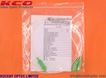 Durable Mini Tube Fiber Optic Cable Splitter 1x2 PLC 0.9mm 1.0m LSZH SC/APC LC/APC