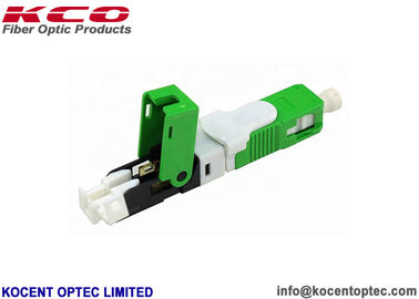 ESC250D APC Green Quick Connect Fiber Optic Connectors IL 0.2dB RL 55dB Interferometer Pass