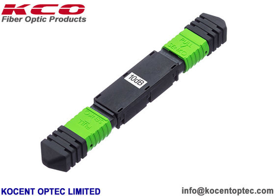 Male To Female MPO MTP Attenuator APC Small Size Fiber Optic Attenuator for 40G 100G Networks