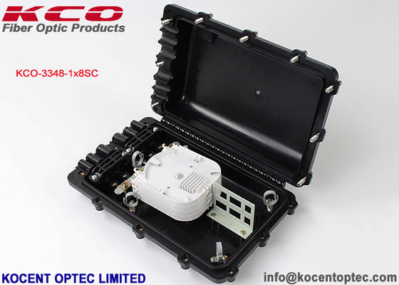 4 Ports 96 Cores Inline Type Fiber Optic Splice Closure FOSC Box for Aerial FTTH Networks
